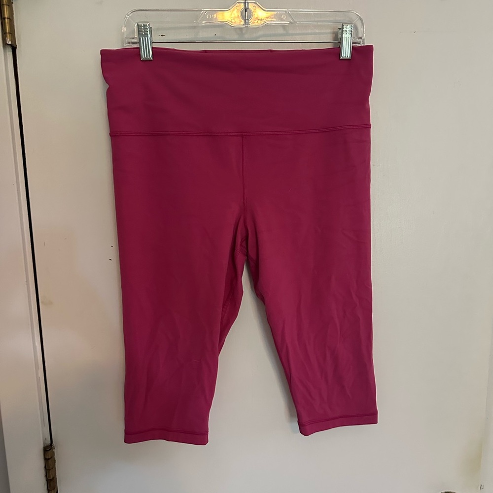 Athleta Elation Crop Leggings Pink | Large